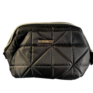 Modella makeup bag quilted‎ with gold hardware
